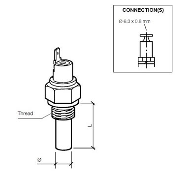 Temperature switch 150°C